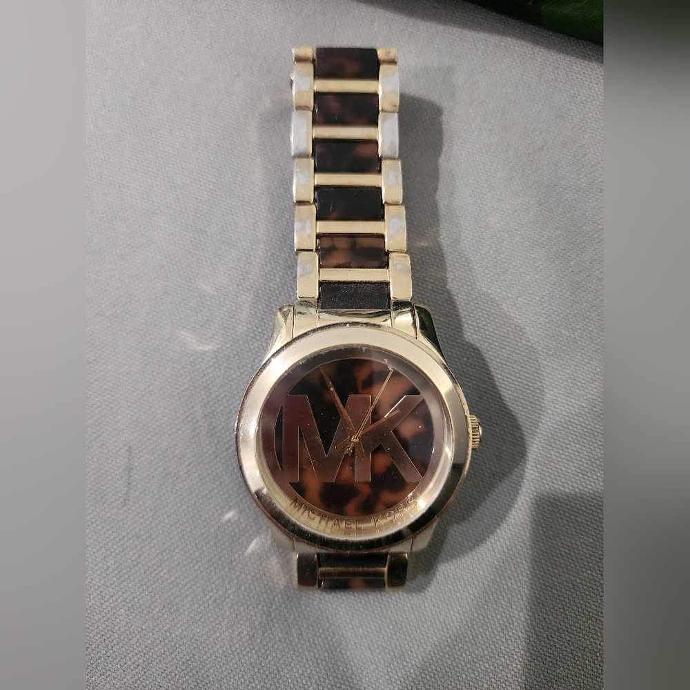 Michael Kors Tortoise and Gold Womens Watch